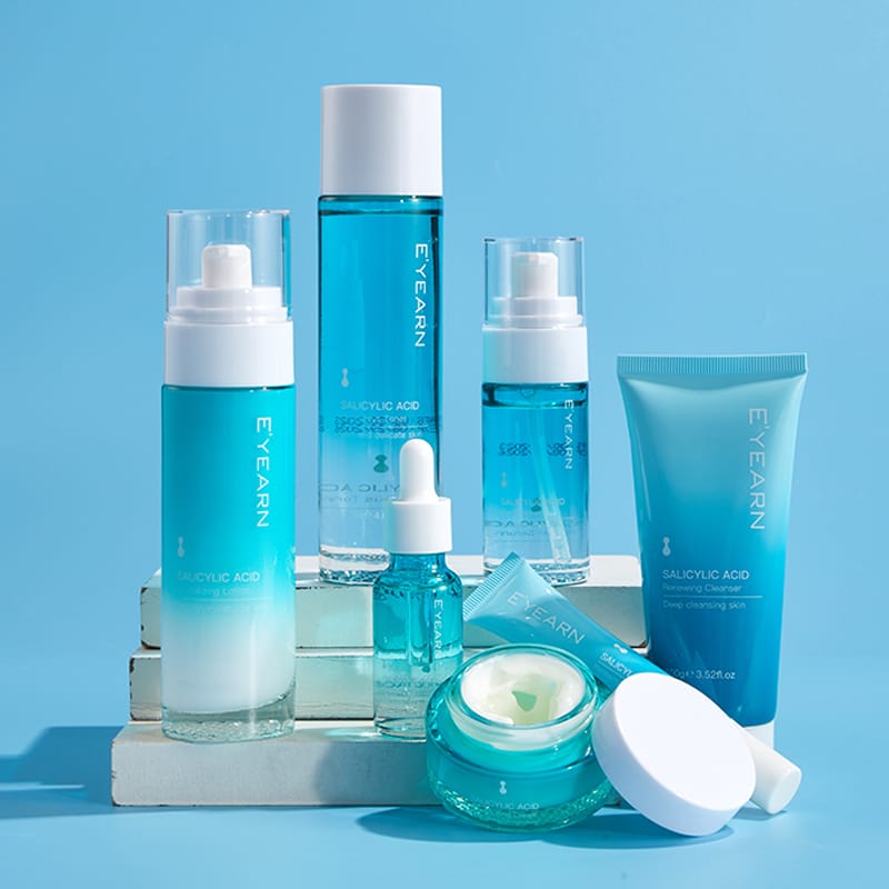 Kit Soin Visage 7 Pièces – Acide Salicylique & Collagène